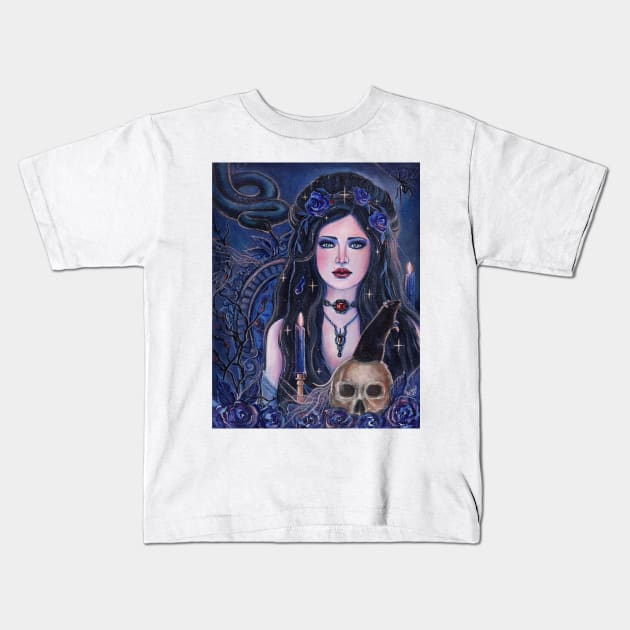 Persephone queen of the underworld by Renee Lavoie Kids T-Shirt by ReneeLLavoie